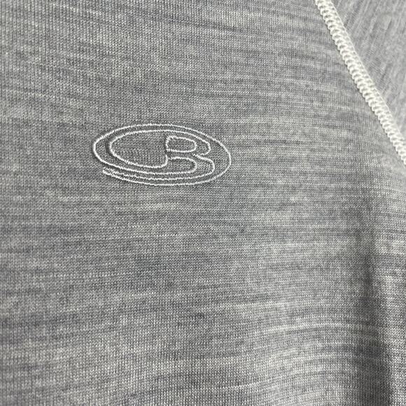 Icebreaker 100% Merino Wool Top Women M Gray Long Sleeve Base Layer Outdoor Ski - Picture 4 of 8
